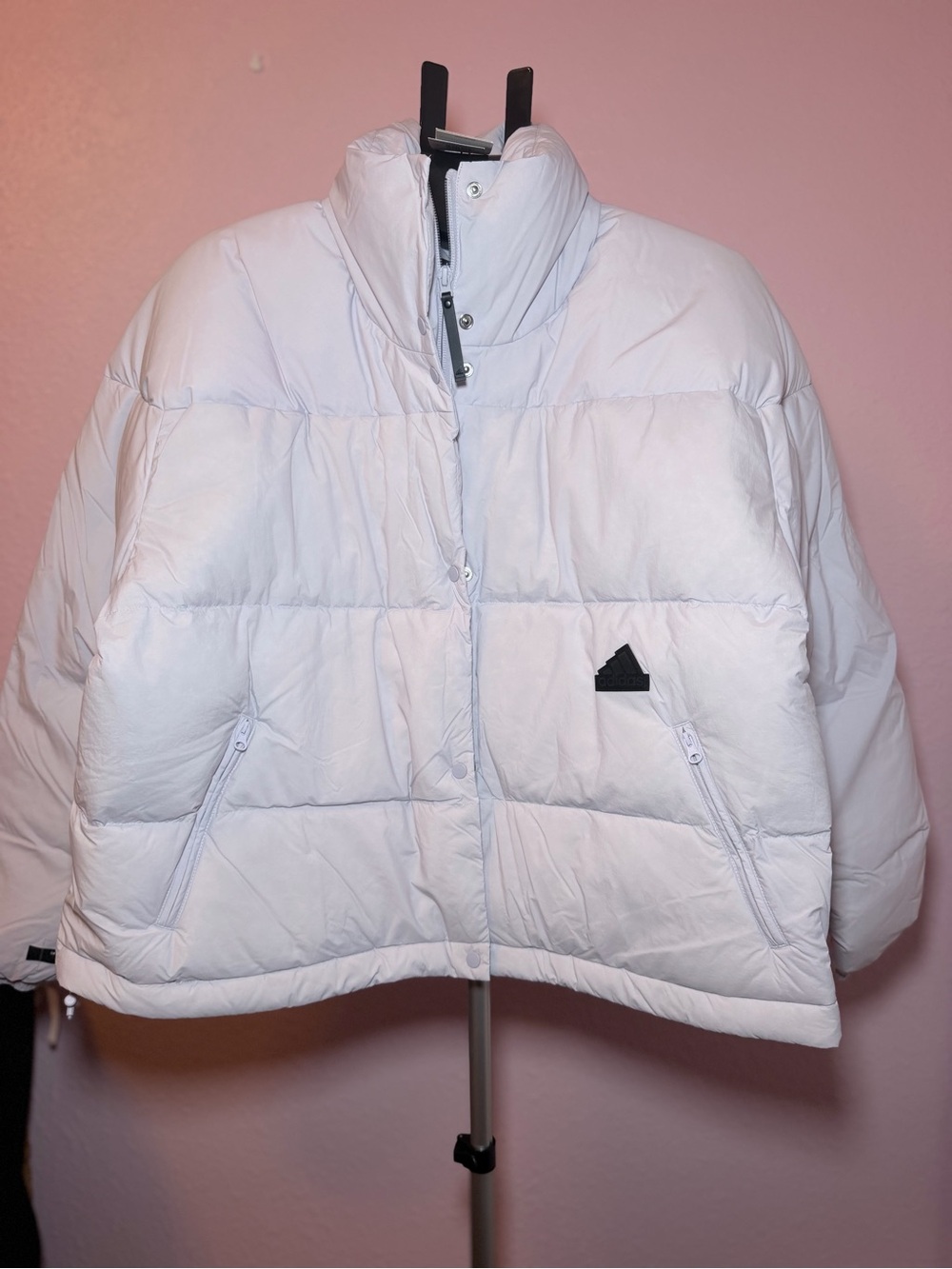 Adidas woman light lavender/silverish Puffer Jacket - Lightweight Insulated Coat
